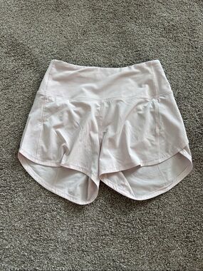 lululemon athletica Pale Pink High-Rise Speed Up Shorts